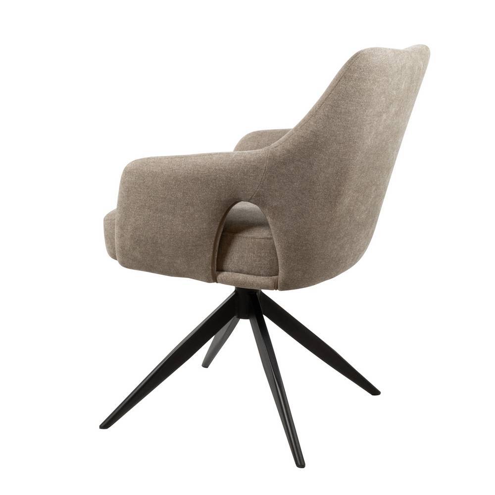 Esszimmerarmlehnstuhl Vitablo um 360 Grad drehbar mit Steppungen (2er Set)