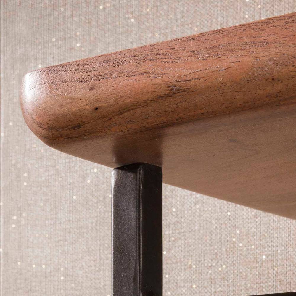 Garderobe Massivholz Telia im Industry und Loft Stil mit Hutablage aus Holz