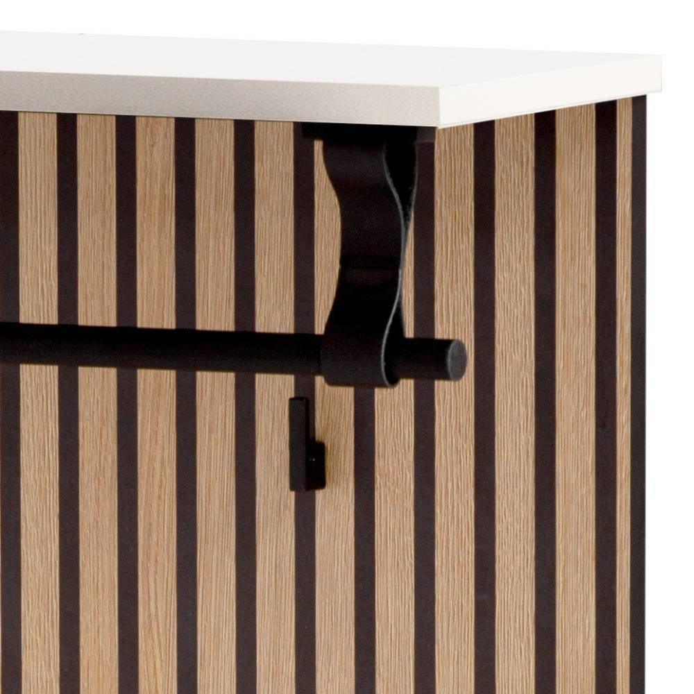 Wandgarderobe Capolyna in Paneeloptik melaminbeschichtet