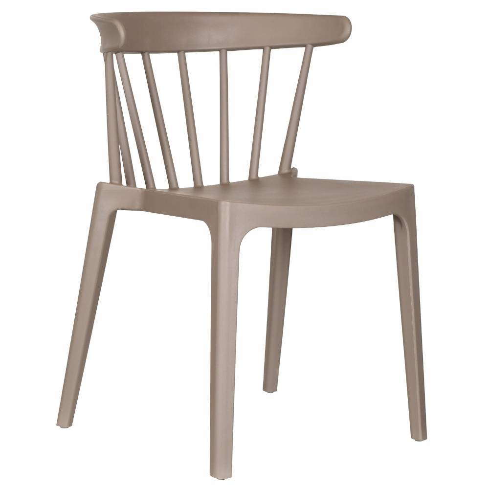 Balkonstuhl Grande in Taupe aus Polypropylen (2er Set)