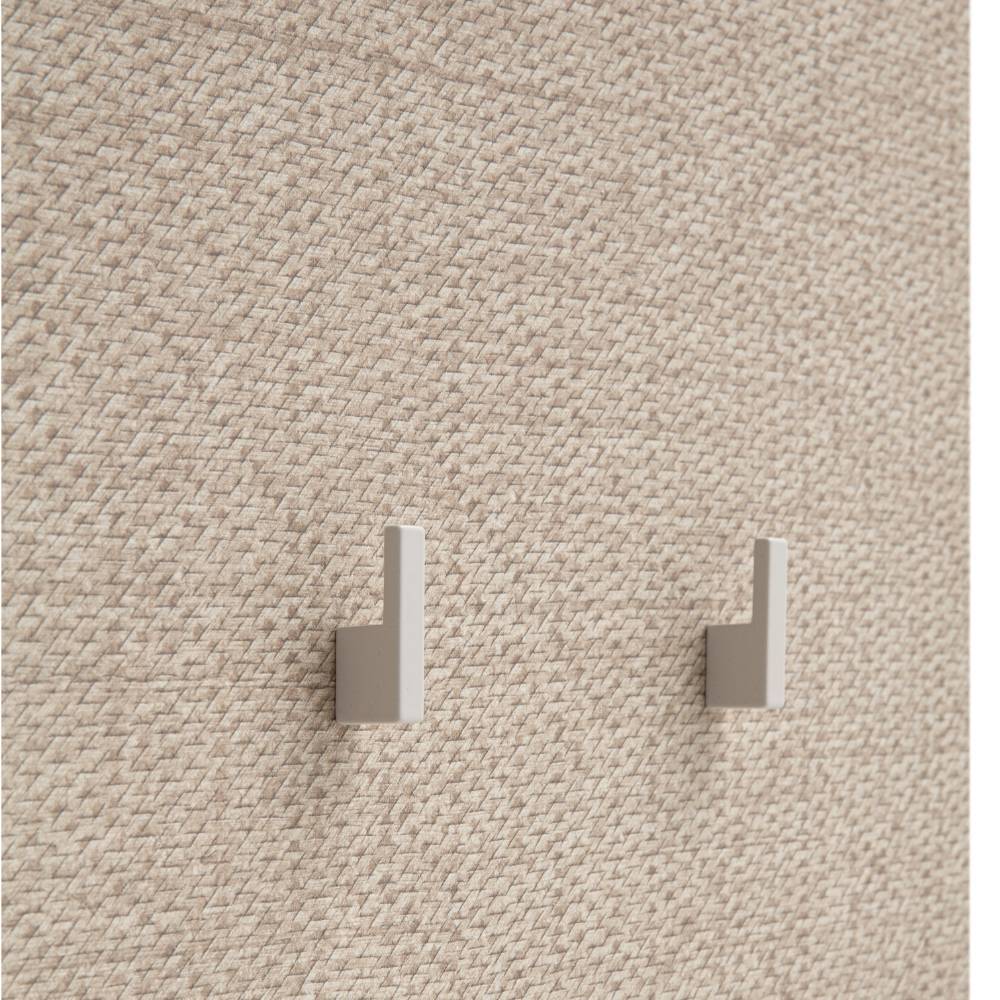 Wandgarderobe Alcarizora in Beige mit 9 Kleiderhaken
