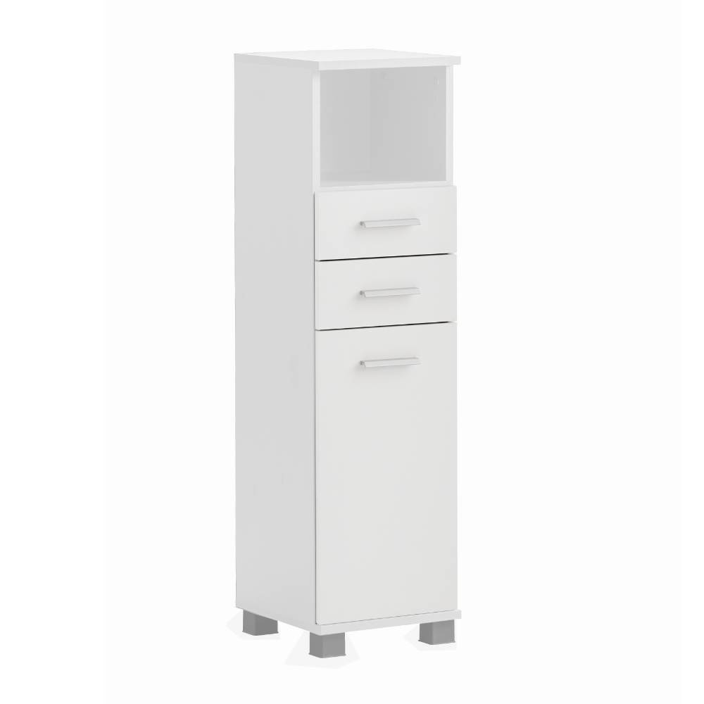 Badmidischrank Nano 30 cm breit mit zwei Schubladen