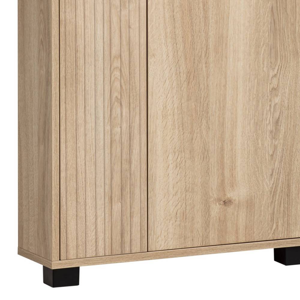 Dielenschrank Rasvanna in Weißeiche Holzoptik 60 cm breit