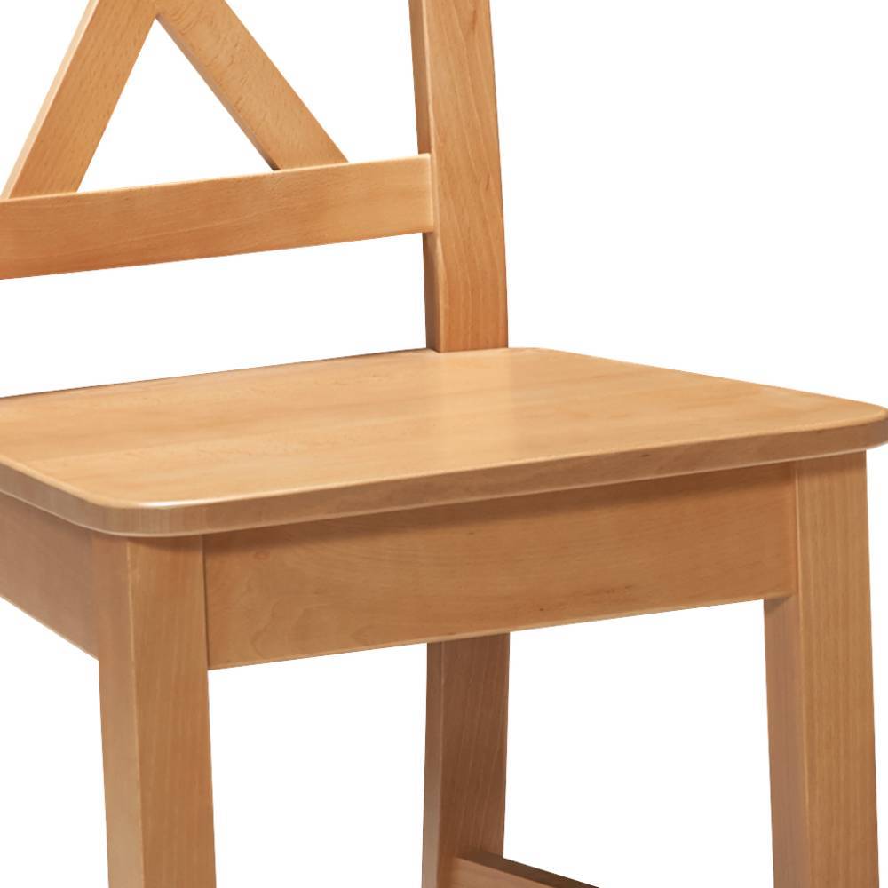 Essstuhl Acientra aus Buche Massivholz im Landhausstil (2er Set)