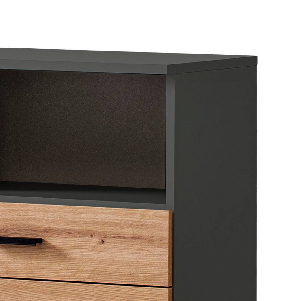 Midischrank Bad Mayora mit Metallgriffen melaminbeschichtet