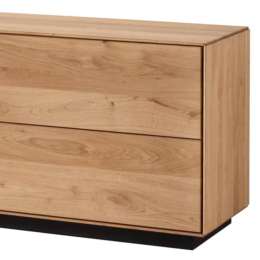TV Lowboard Torfaen aus Wildeiche Massivholz 200 cm breit