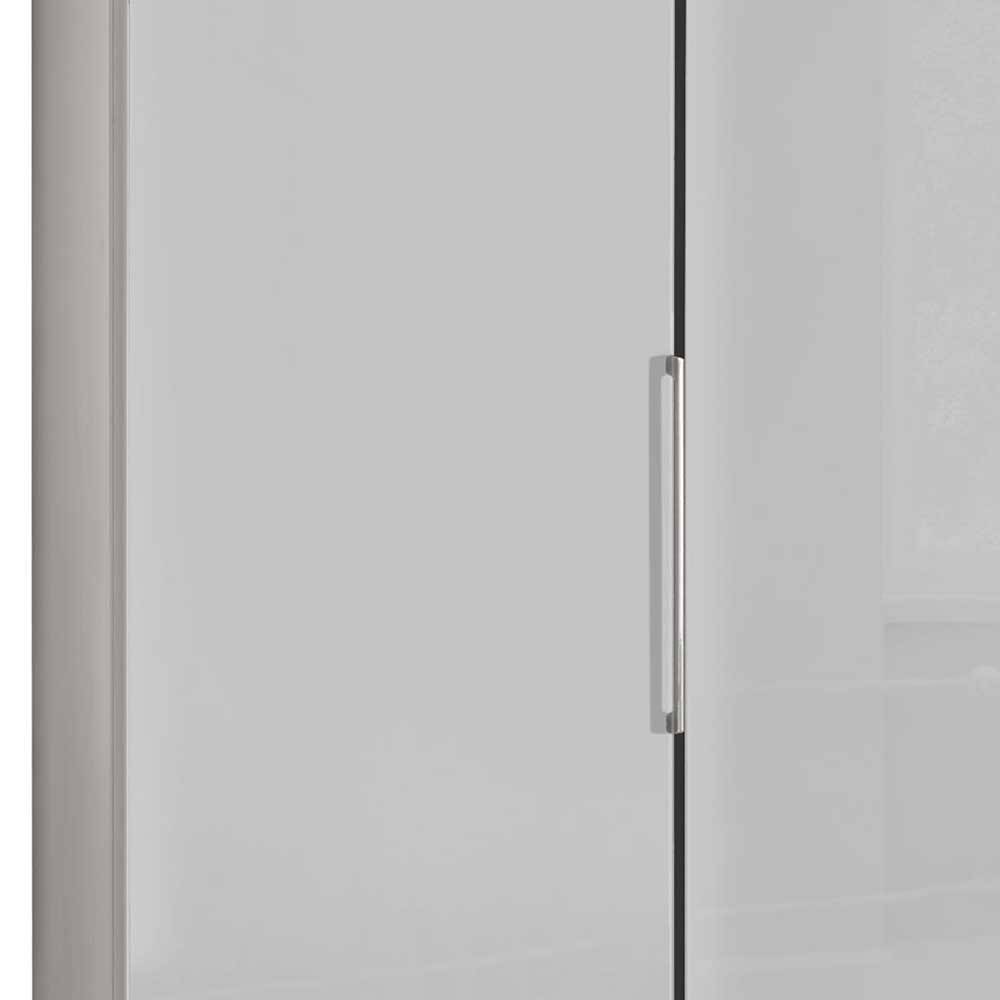 Falttürenkleiderschrank Kandu 200 cm breit mit Metallgriffen