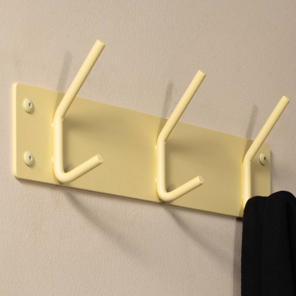 Metall Wandgarderobe Rains in Gelb 40 cm breit