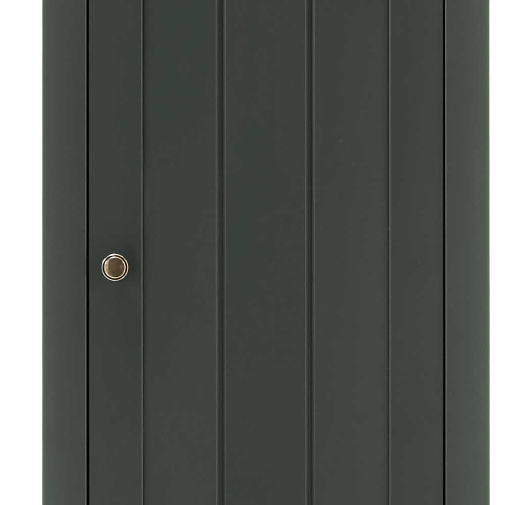 Wohnzimmerwand Clujia in Dunkelgrün mit Sideboard (vierteilig)