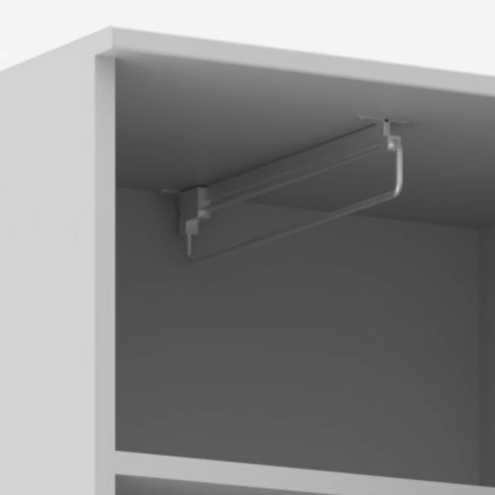 Dielenschrank Pandoro in Weiß 196 cm hoch