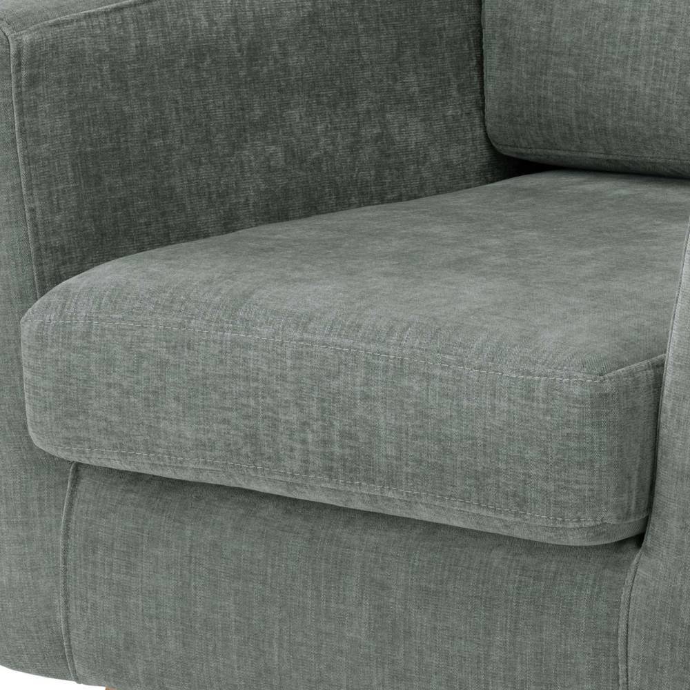 Sessel Titannia in Graugrün im Skandi Design
