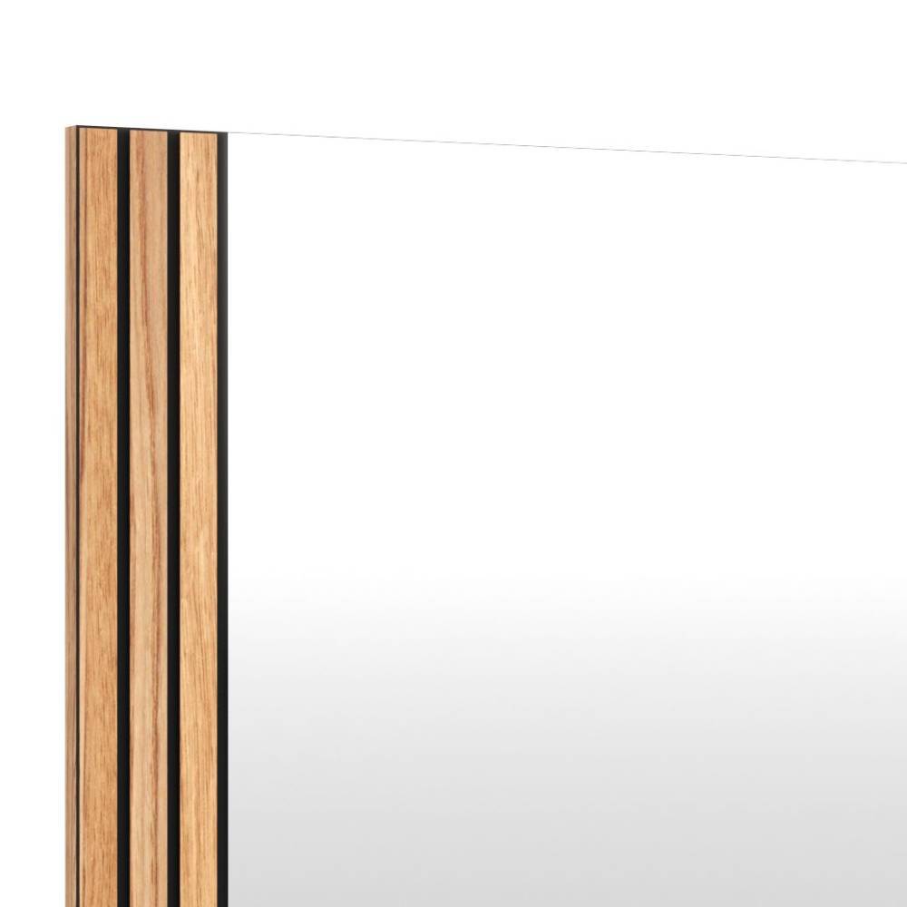 Wandspiegel Laviella in Eichefarben und modernem Design