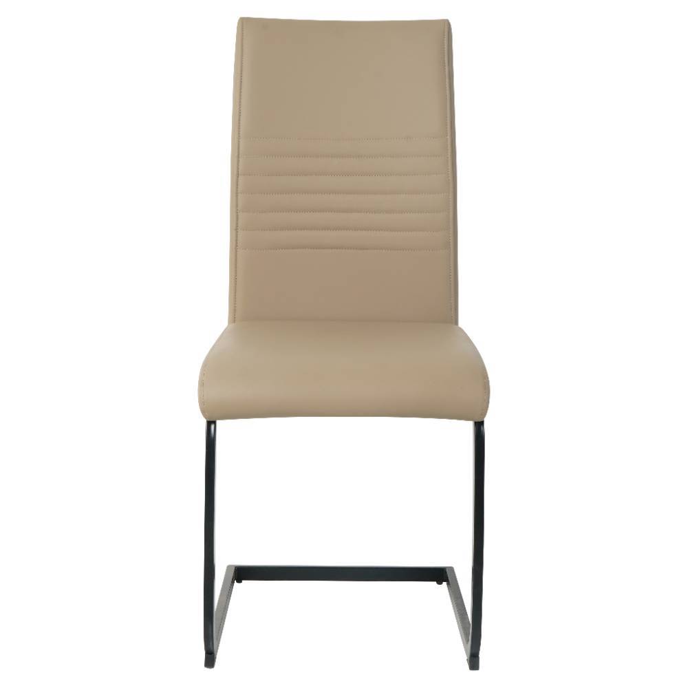 Freischwinger Leonhard mit Gestell aus Metall in Taupe (2er Set)