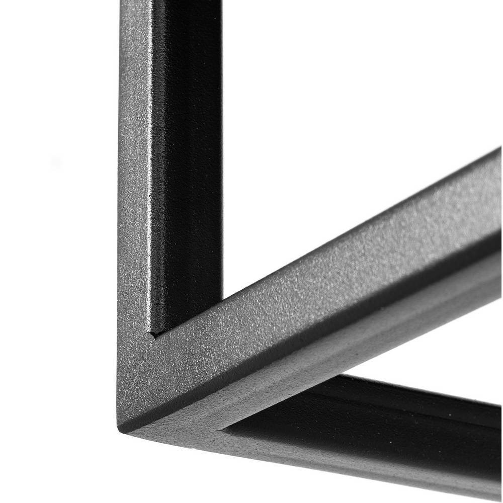 Wandgarderobe schwarz Coriba aus Stahl in modernem Design