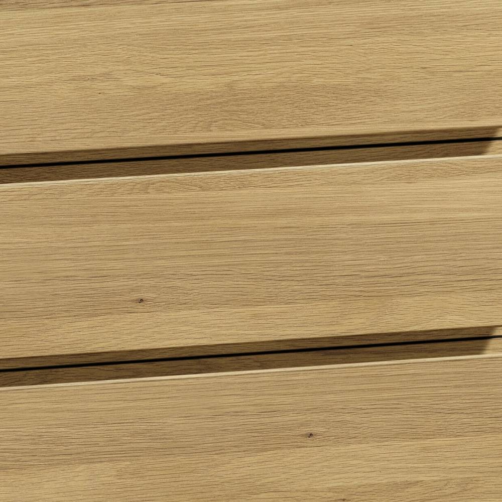 Kommode 90 cm breit Micuel mit vier Schubladen in Eiche hell