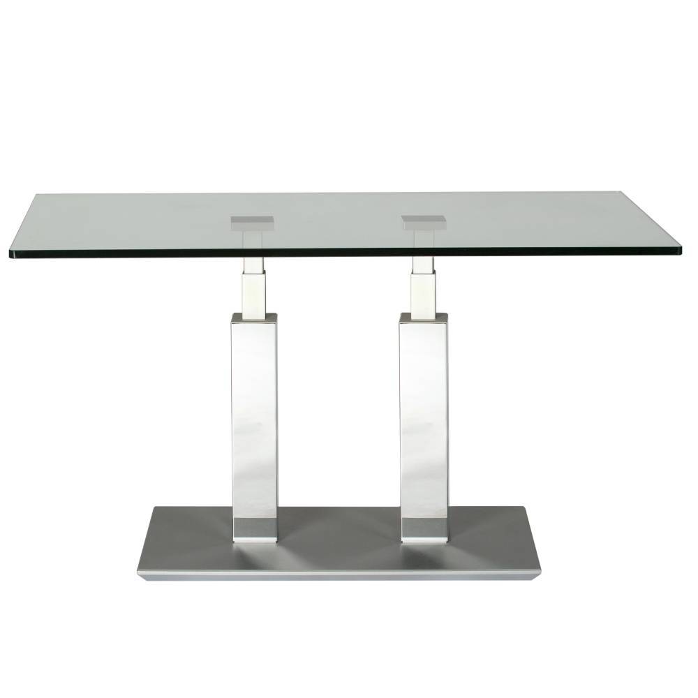 Wohnzimmertisch Atlona 110 cm breit mit Glasplatte