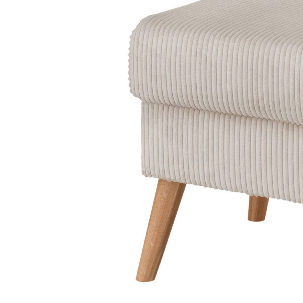 Couchhocker Atria aus Cord im Skandi Design