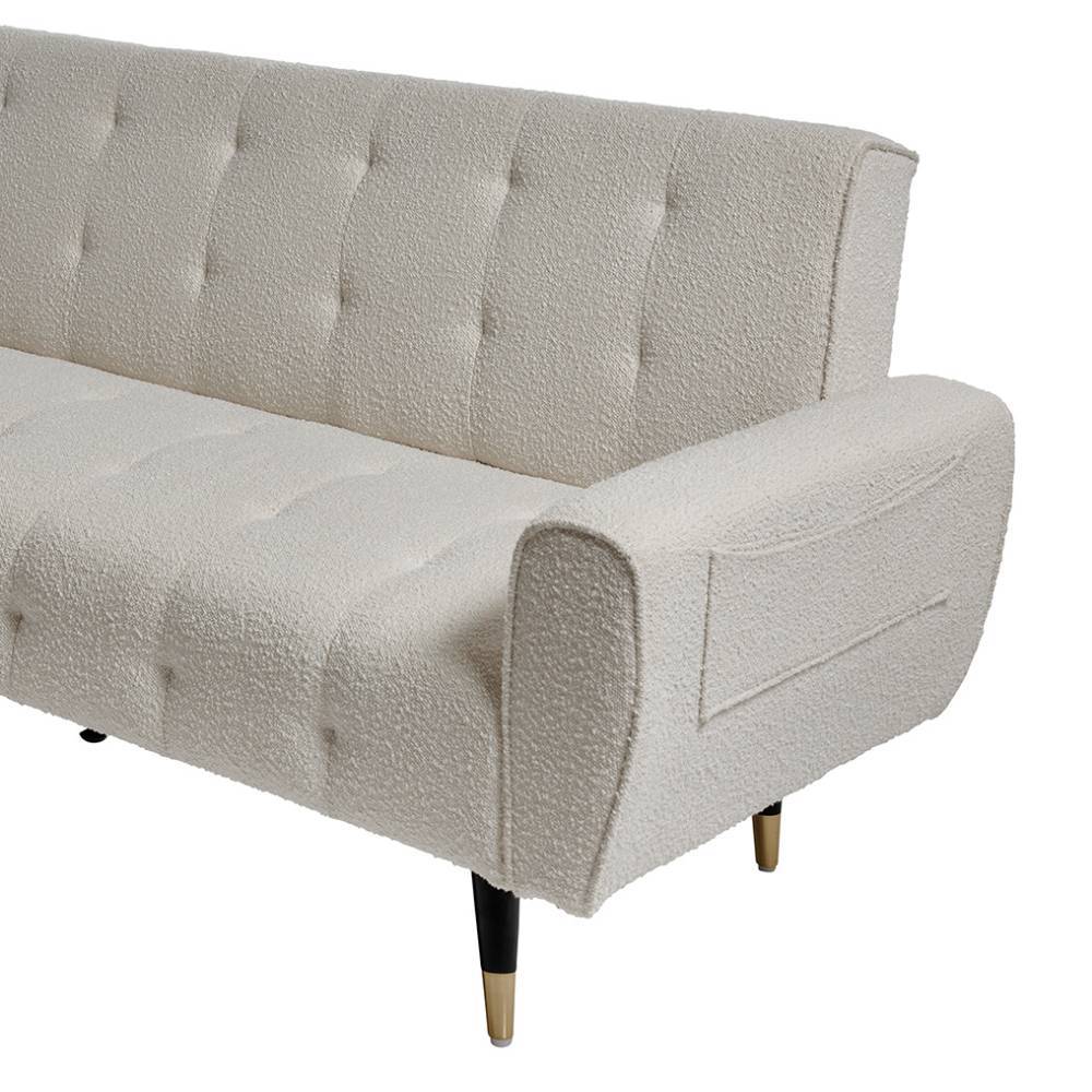 Dreisitzer Sofa Sair aus Boucle Stoff im Retrostil