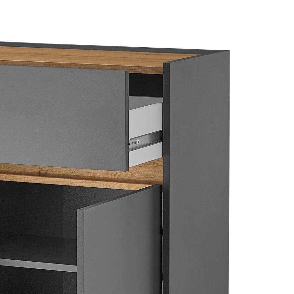 Schuhschrank Uzniana mit einer Schublade und Drehtüren