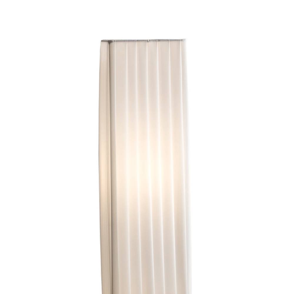 Tischlampe Moggia in Weiß und Chromfarben