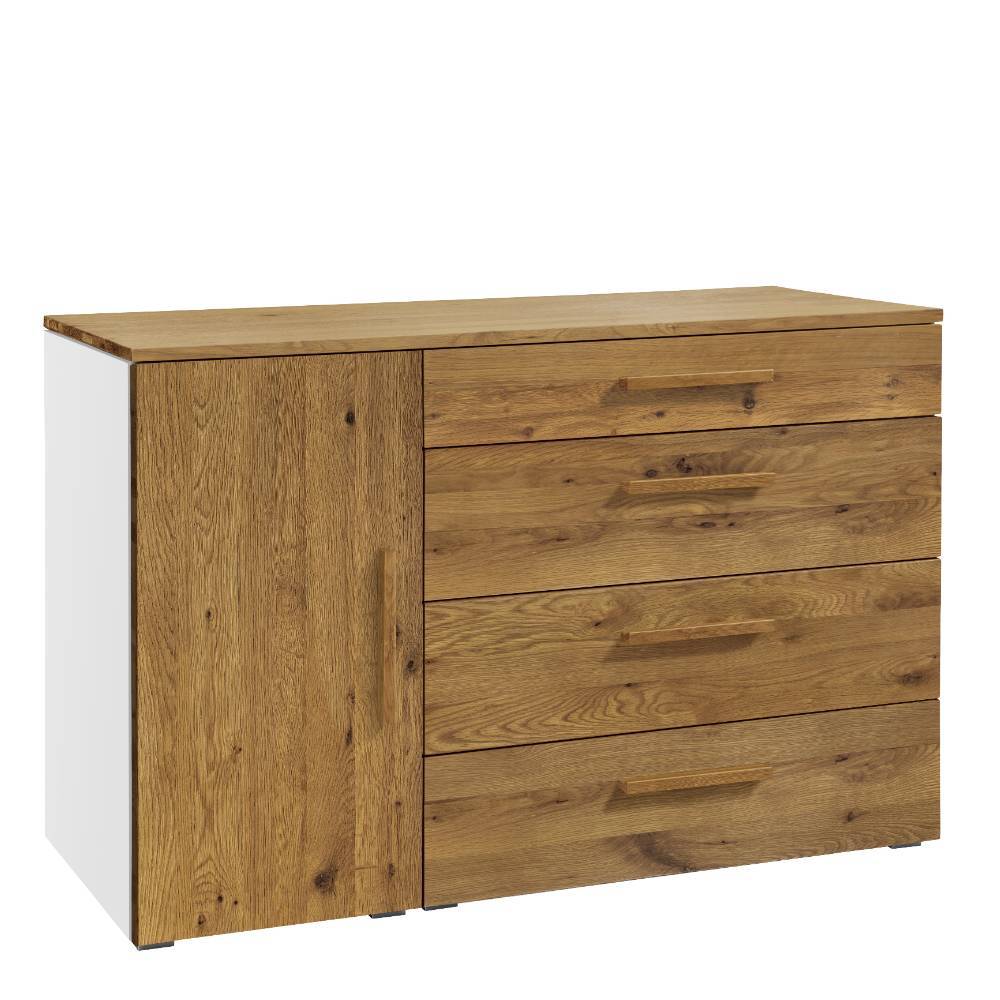 Esszimmersideboard Vivien in Wildeichefarben und Weiß