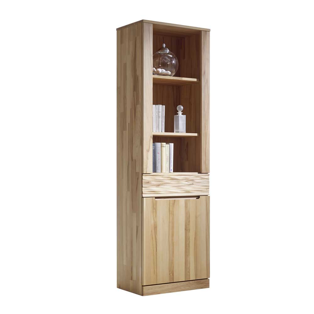 Bücherregal Suvanica aus Kernbuche Massivholz 60 cm breit