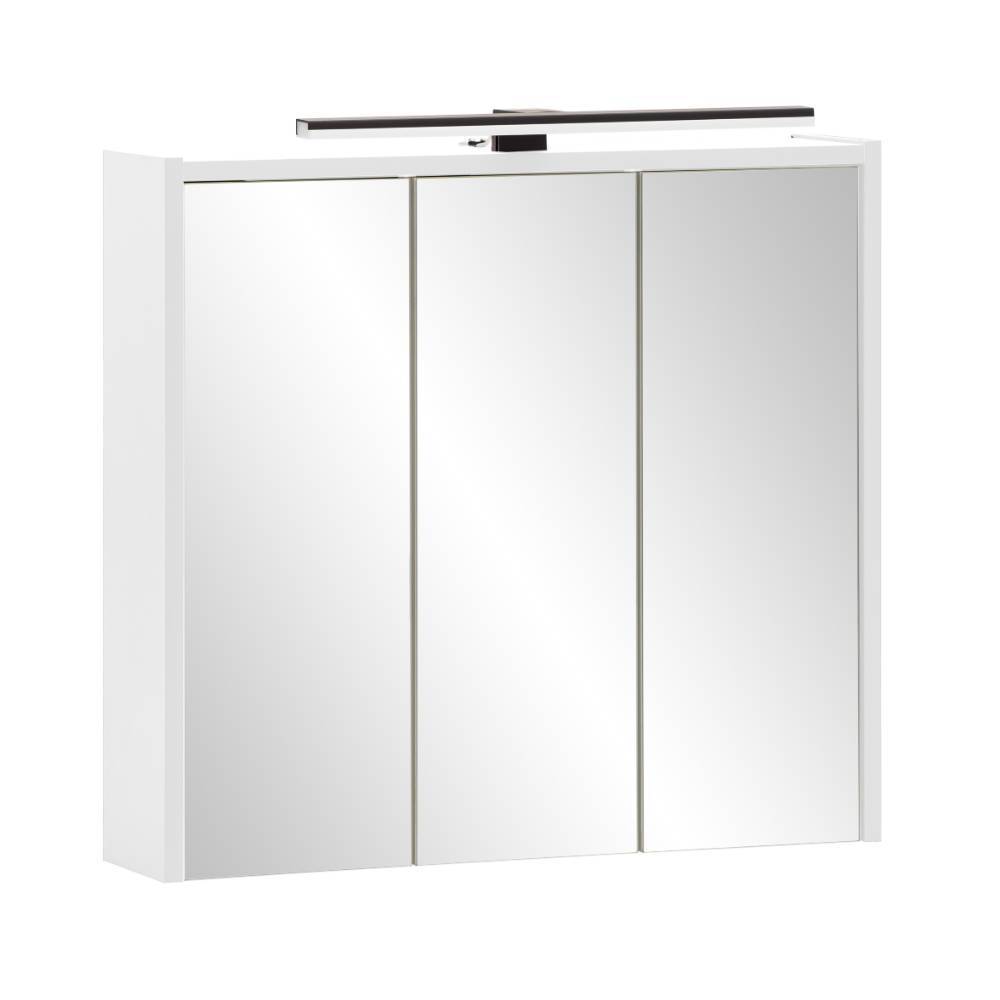 Badezimmerspiegelschrank Alisa in Weiß matt 65 cm breit