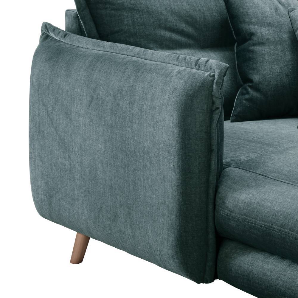 Longchair Pezzu in Petrol 167 cm tief