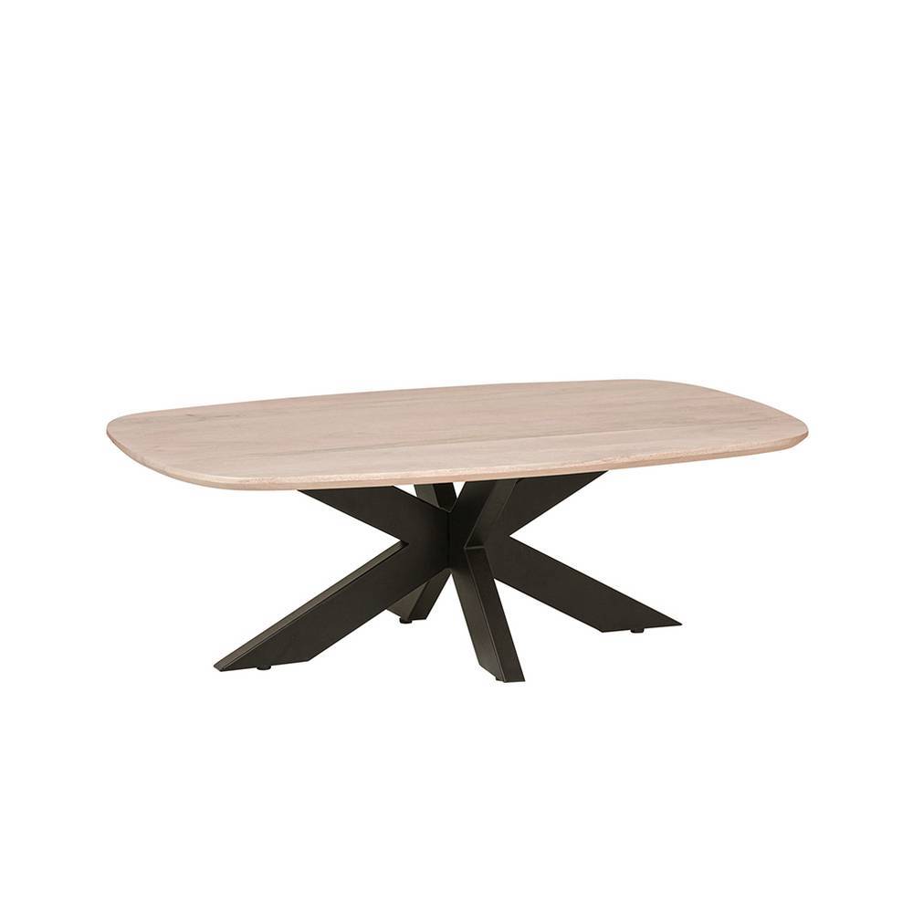 Wohnzimmer Tisch Loritania in ovaler Form mit Spider Gestell