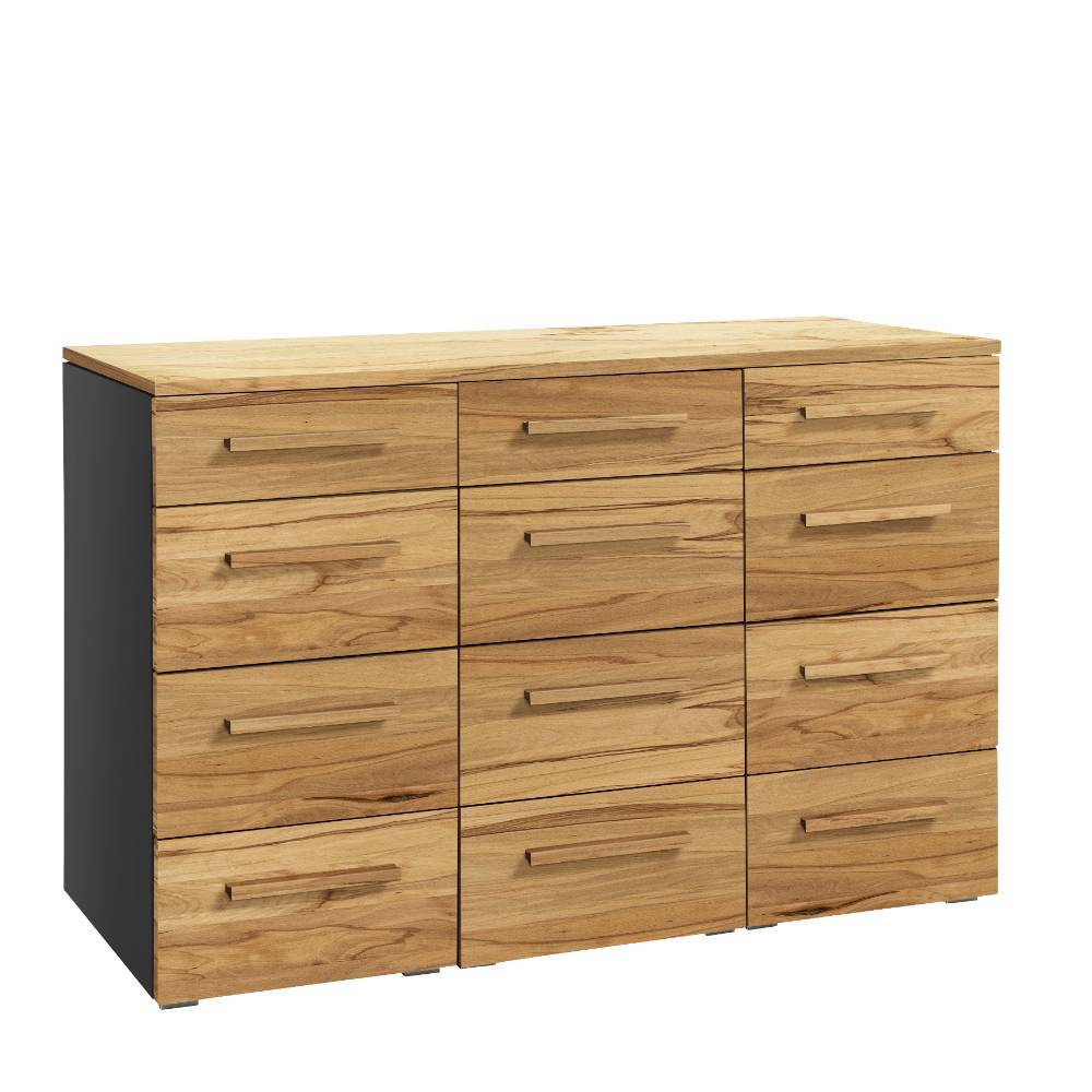 Wäschekommode Minael in modernem Design mit zwölf Schubladen