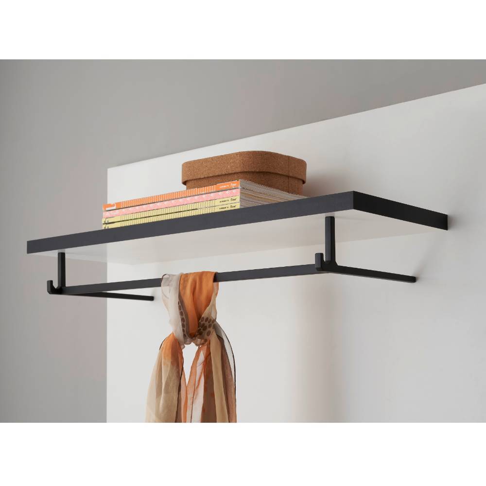 Wandgarderobe Fricossa in Weiß mit 3 Kleiderhaken