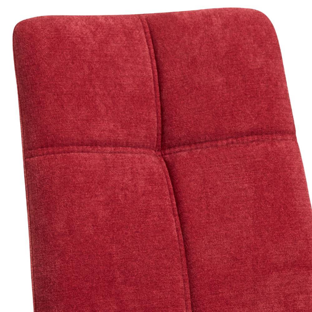 Esstisch Stühle Vetonia in Rot mit Gestell aus Metall (2er Set)