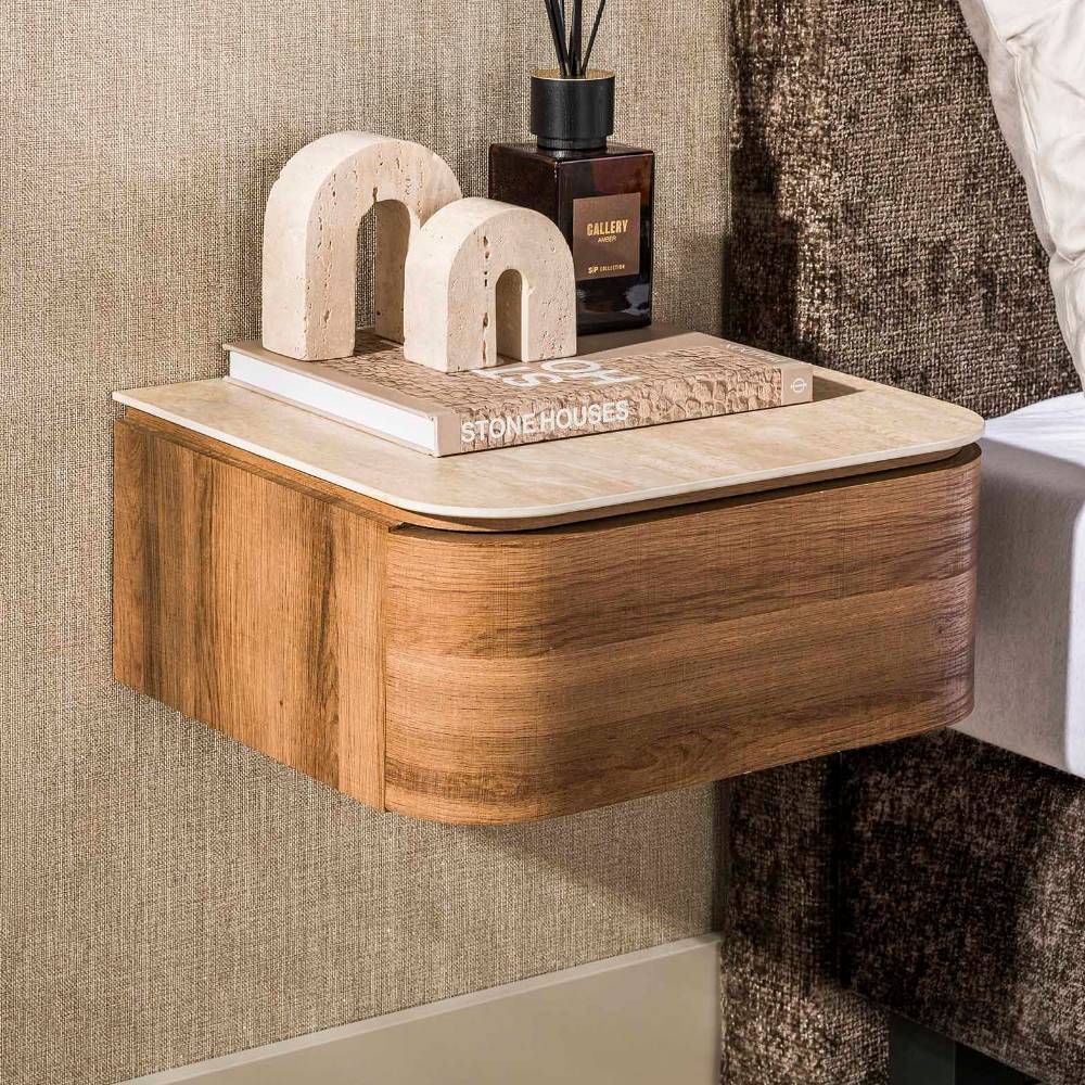 Nachtkonsole Loupega für die Wandmontage mit einer Schublade
