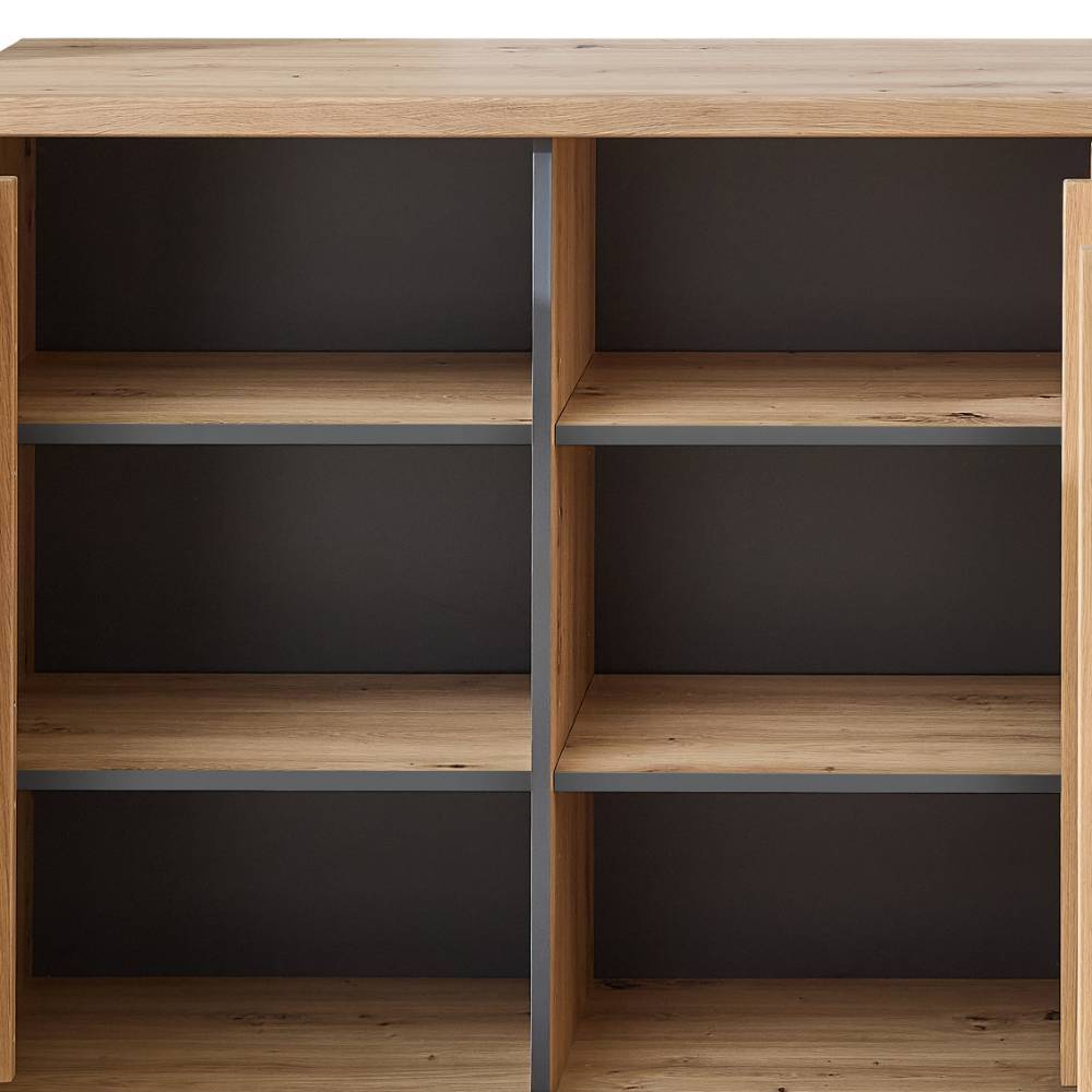 Sideboard Tablonero in Wildeichefarben mit LED Beleuchtung