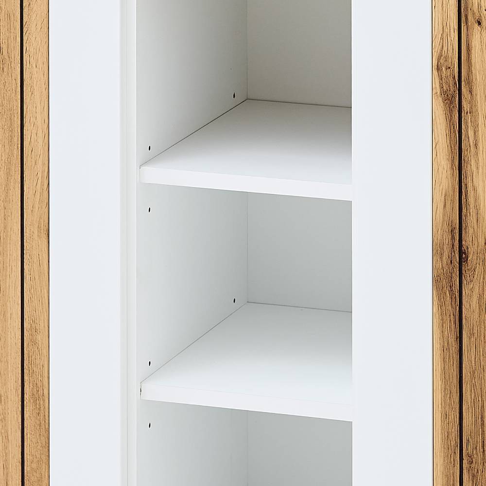 Highboard Alamo 135 cm breit mit drei offenen Fächern