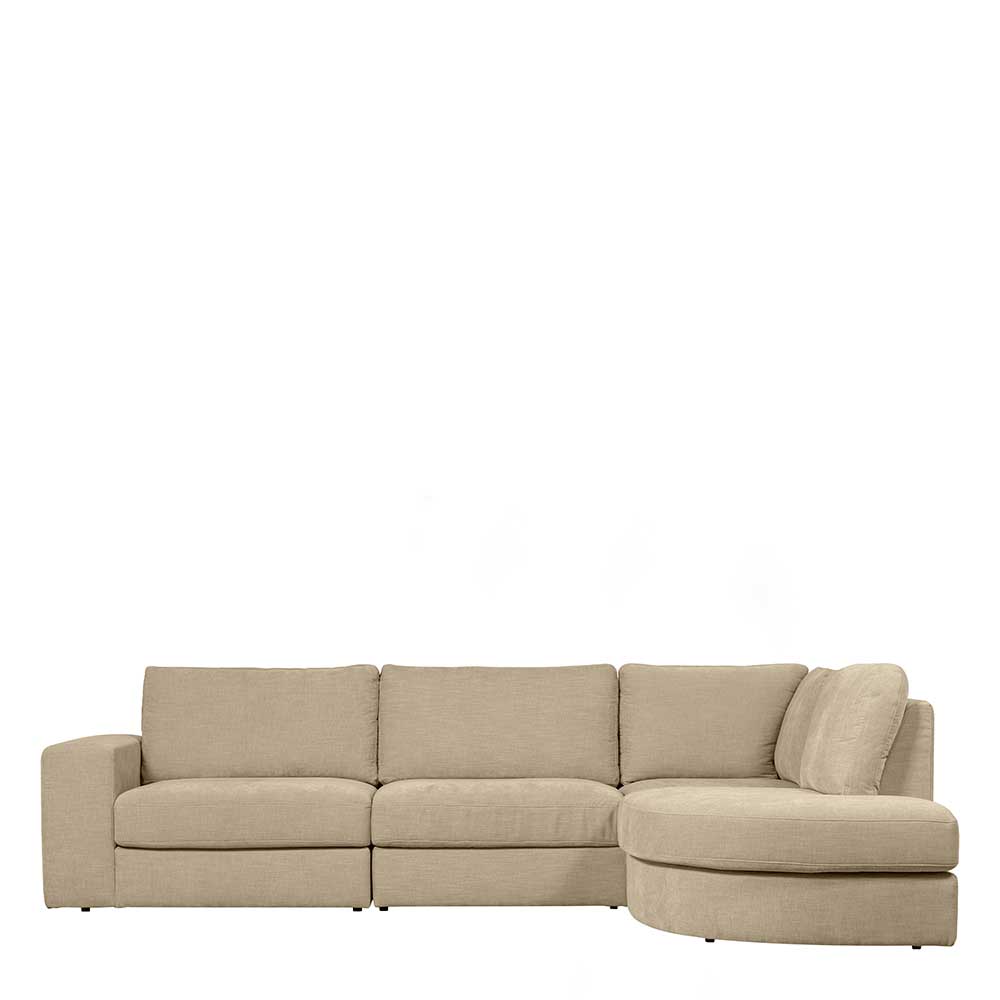 Ecksofa Beige Pilamonia 301 cm breit in modernem Design