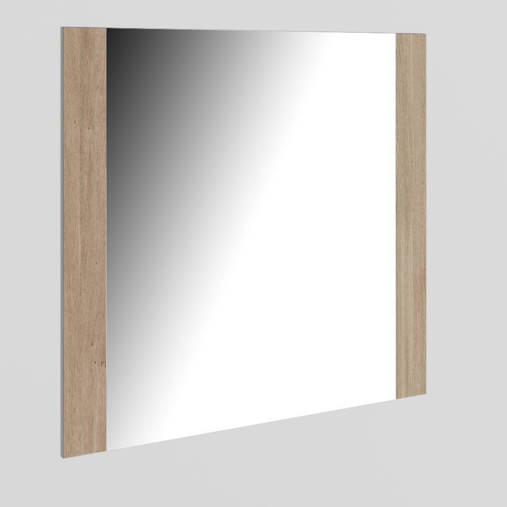Wandspiegel Fortlanda in Eiche Bianco und rechteckiger Form