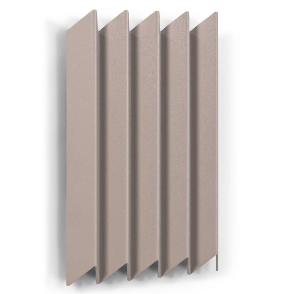 Wandgarderobenleiste Virenca in Taupe mit 5 Kleiderhaken