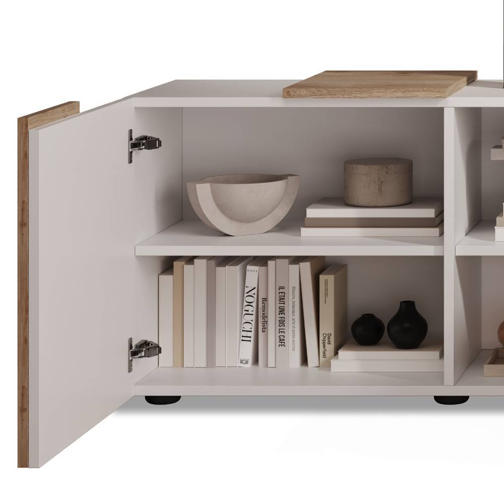 TV Wohnwand Eight Hochglanz in modernem Design (dreiteilig)