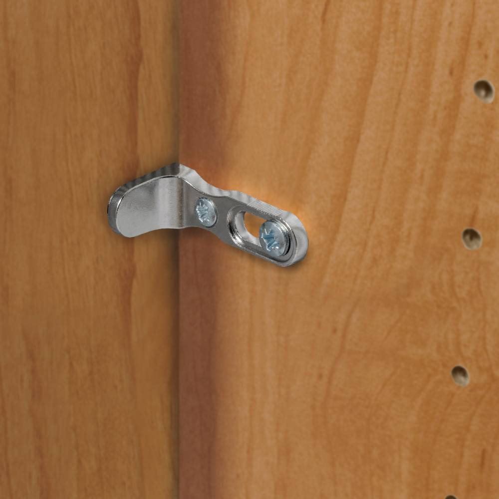 Kleiderschrank mit Glasfront Merkur in Eiche Bianco und Dunkelbraun