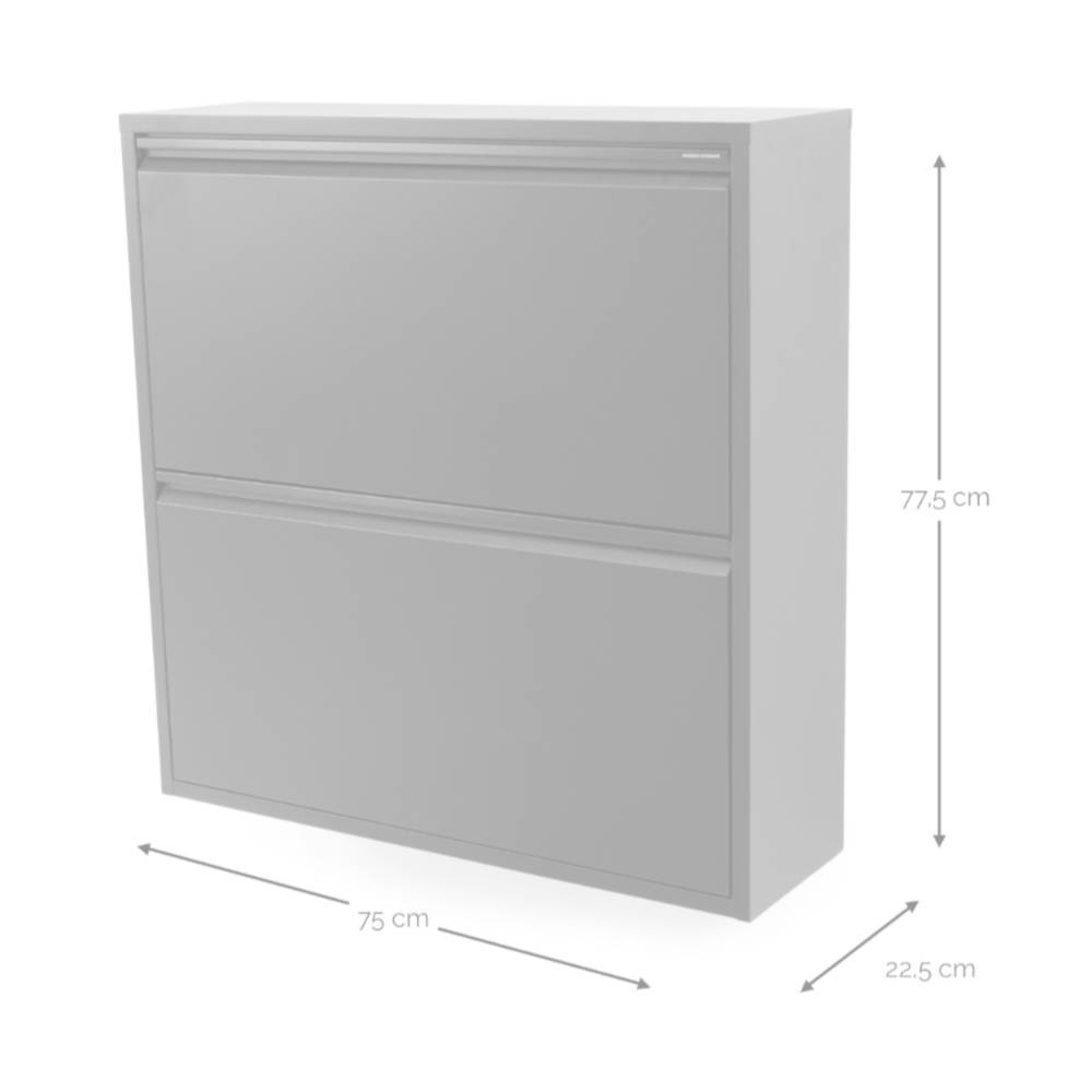 Garderobenschuhschrank Loukan für die Wandmontage 23 cm tief