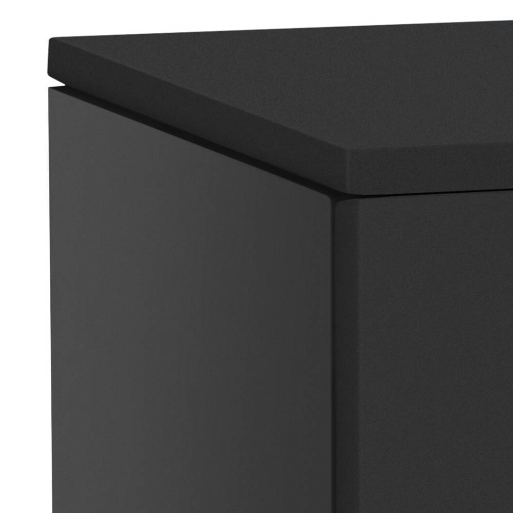 Schrank Cloenra in Anthrazit mit Metallgriff