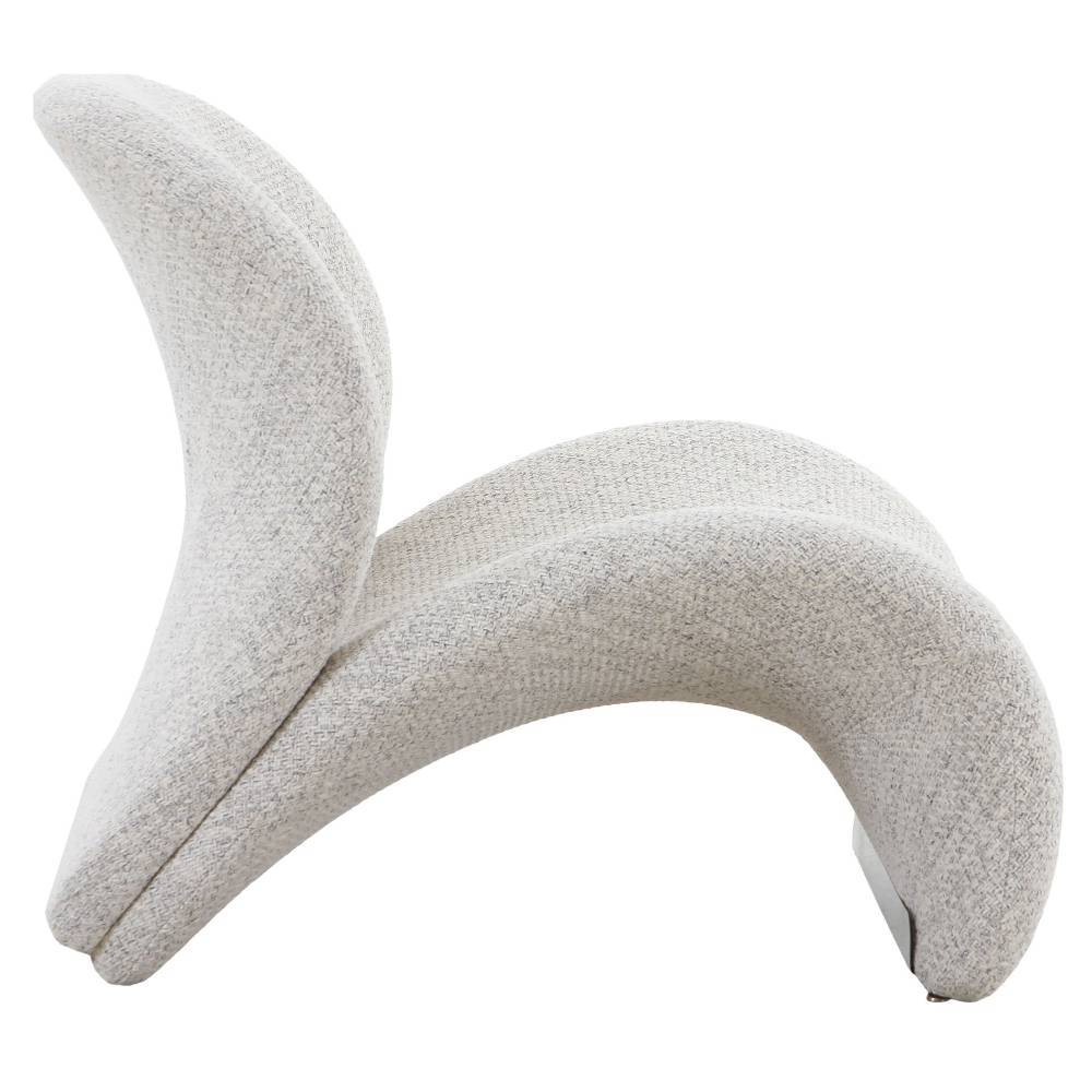 Designer Sessel Andra aus Boucle Stoff in Beige