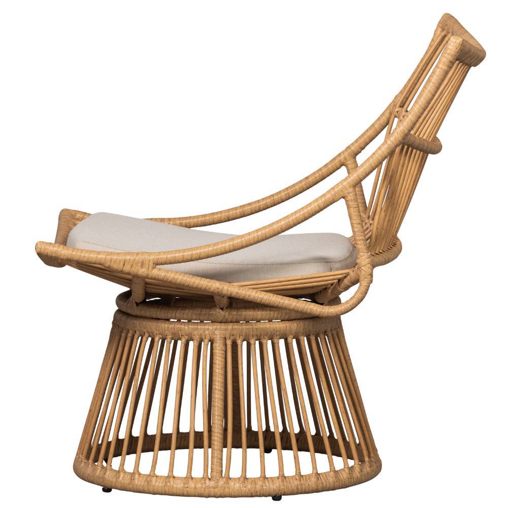 Garten Rattansessel Oladrios mit Ringgestell im Landhausstil