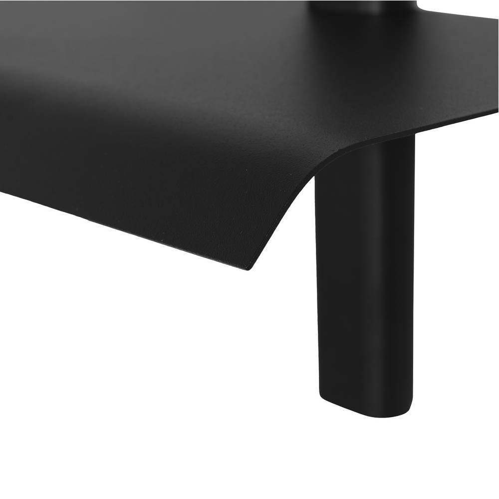 Wandregal modern Canopus in Schwarz pulverbeschichtet aus Stahl