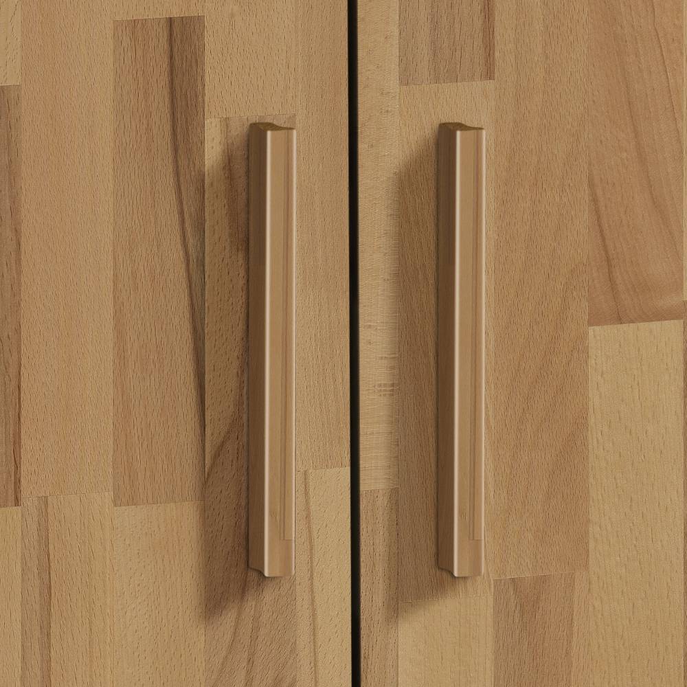 Wohnzimmer Kommode Sugora in Kernbuchefarben und Weiß