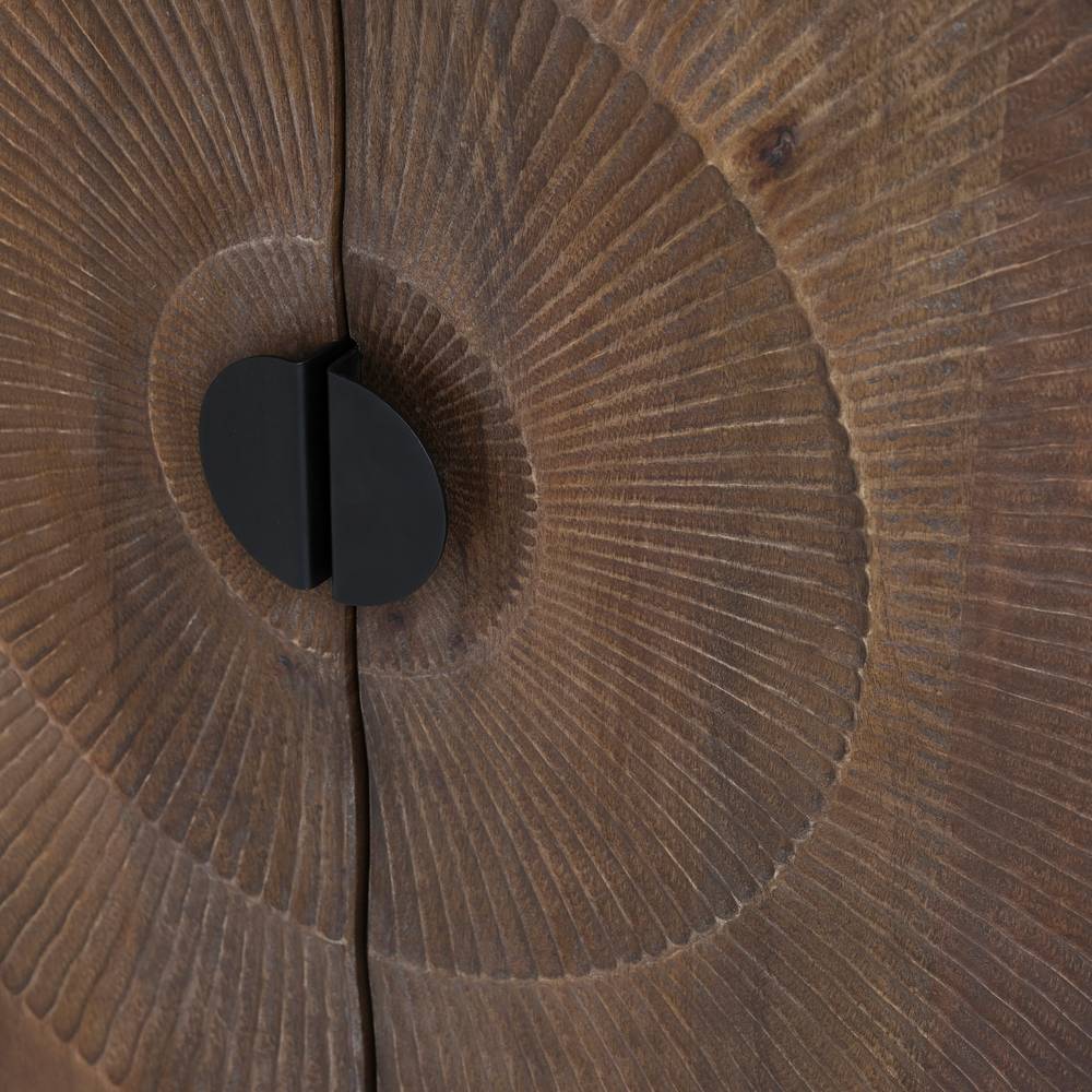 Sideboard Ostora aus Mangobaum Massivholz mit Mandala Motiv