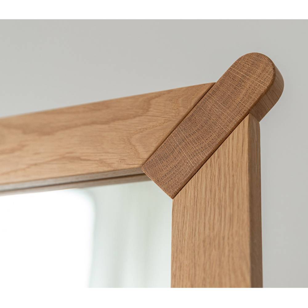 Ganzkörperspiegel Gravura 179 cm hoch mit Holzrahmen