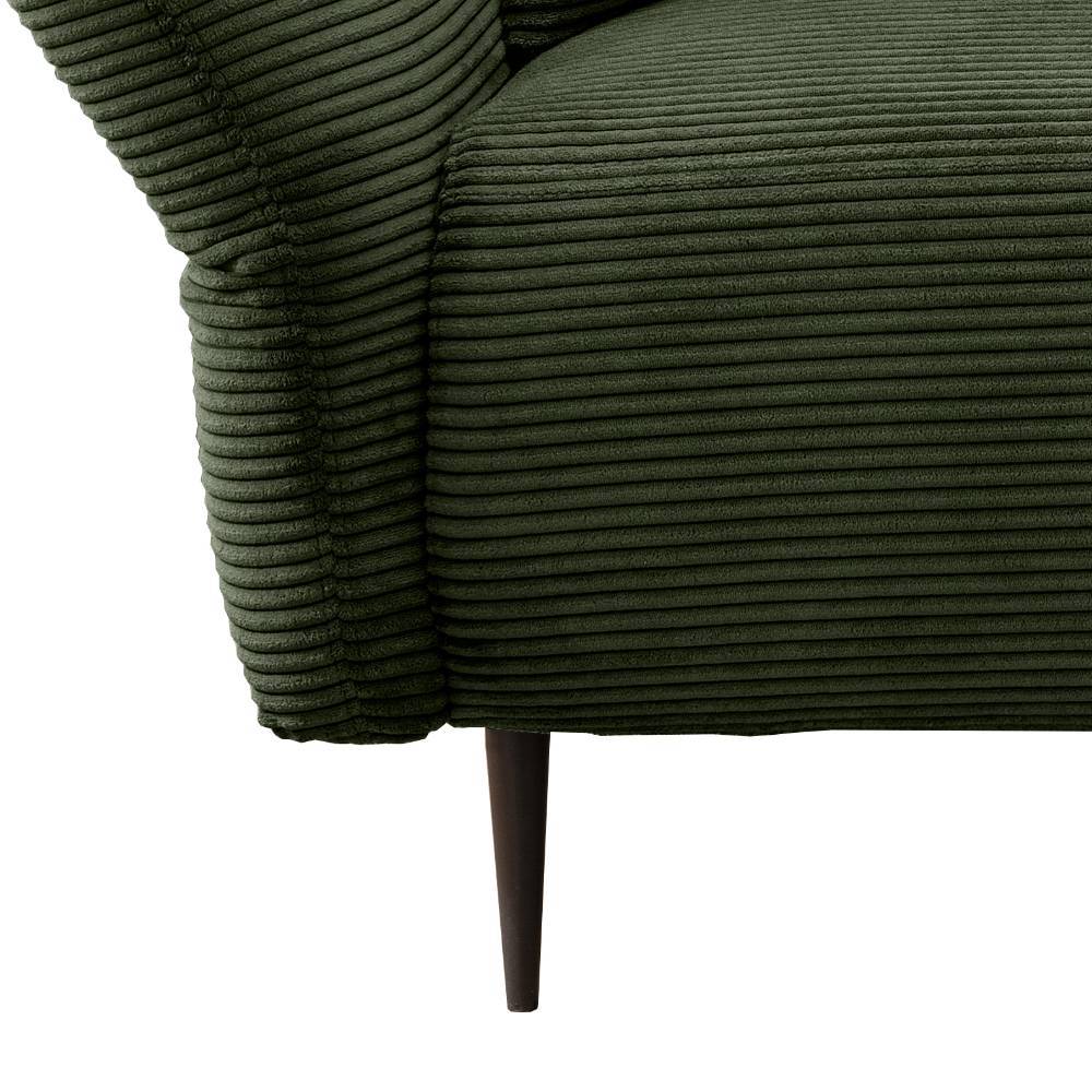 Dreisitzer Sofa Banda in Dunkelgrün 201 cm breit