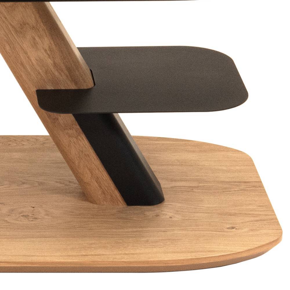Couchtisch Sugora mit Parsolglas Platte höhenverstellbar